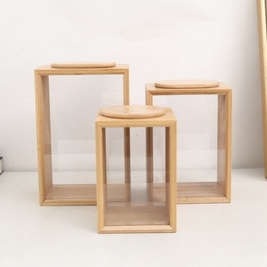 Caja de Almacenamiento Moderna, Ecológica y de Gran Capacidad de Bambú para Granos, para Guardar Cacahuetes, Semillas de Sésamo, Granos Múltiples, Sellada para Cocina - Product Image 1