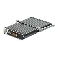 Grill de contact 1700W avec contrôle de température indépendant, revêtement antiadhésif, minuteur de compte à rebours, grill panini pour sandwichs