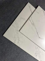 Carrelage en porcelaine mat effet Calacatta blanc 600x1200mm pour villa, appartement, crédence de cuisine, mur de salle de bain, sol anti-taches