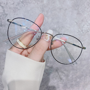 Gafas Redondas de Metal con Filtro de Luz Azul <span class=keywords><strong>2021</strong></span>, Espejo Negro, Gafas con Protección Anti Luz Azul, Montura Clásica - Product Image 4
