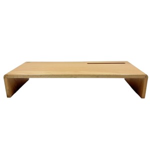 Wooden Computer Stand 50x21x9cm <b>Desktop</b> <b>Shelf</b> For Laptop Monitor Keyboard Mouse Organizer - Product Image 2