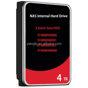 Disque dur interne SATA ST4000VN008 4 To pour NAS Iron Wolf, 6 Gbit/s, cache 256 Mo, 3,5 pouces, pour serveurs NAS <span class=keywords><strong>ST4000VN006</strong></span> - Product Image 1