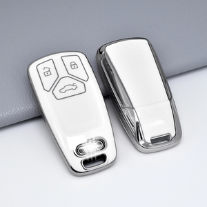 DM Clé de voiture en TPU de bonne qualité, très vendue, adaptée aux clés de voiture Audi Smart A4l Q5l A5 <span class=keywords><strong>Q7</strong></span>, protection complète, clé souple, télécommande automatique - Product Image 1