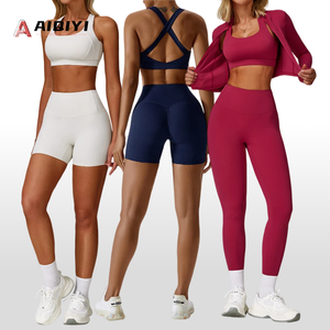 8047 <span class=keywords><strong>Set</strong></span> <span class=keywords><strong>da</strong></span> <span class=keywords><strong>Palestra</strong></span> per <span class=keywords><strong>Donna</strong></span>, Abbigliamento Sportivo con Logo Personalizzato, Tuta <span class=keywords><strong>da</strong></span> Allenamento Taglia XS, <span class=keywords><strong>Set</strong></span> Yoga alla Moda con Motivo a Quadri e Vita Elastica - Product Image 1