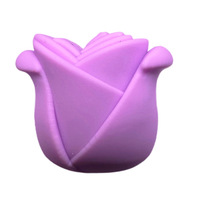 Protecteurs d'aiguilles en silicone en forme de rose 3D - Durables, portables, pratiques, multicolores, 5 pièces, accessoires de couture