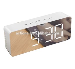 Elegant Desk Table Minimalist Digital Decoration Mirror Digital Alarm <strong>Grandmother</strong> Woman Make up Led <strong>Clock</strong> - Product Image 2