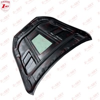 Z-ART 2014+ Capot moteur en fibre de carbone transparente pour Maserati Ghibli, couvercle de moteur en fibre de carbone pour Ghibli, capot avant
