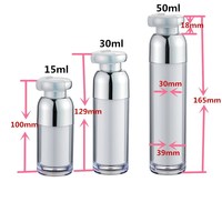Nouvelle bouteille sans air AS bouteille en plastique de soins de la peau coréenne 15M 30ML 50ML Essence PP bouteille sous vide de haute qualité