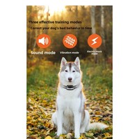 Collar de Adiestramiento para Perros Inteligente, Recargable, de Largo Alcance, Antiladridos, 3 Modos de Entrenamiento, Impermeable, Seguro y Humano