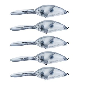 11,5 cm/16 g Crankbaits vierges non peints, leurres durs artificiels, articles de pêche, leurres DIY - Product Image 3