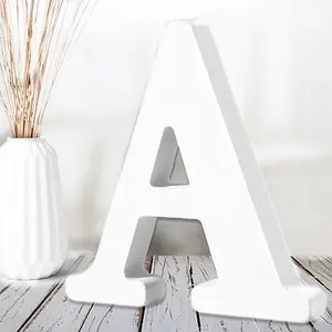 Unfinished Wood Letters for Wall Decor Decorative Standing Letters Slices Sign Board Decoration for Craft Home Party