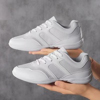 0.12kg blanc clair compétitif athlétique chaussures de danse Cheerleading baskets ligne danse Cheer chaussures