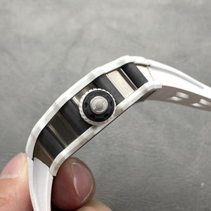 Reloj Tourbillon de Fibra de Carbono Ultra Ligero de Tamaño Extra Grande para Hombre, Tipo Túnel, Correa de Acero Inoxidable, Movimiento Mecánico ETA - Product Image 5