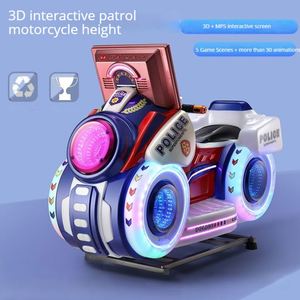 High Popularity Electric Coin Operated 3D Interactive Motorcycle Rocking Machine Kiddie Rides <b>Swing</b> Machine - Product Image 4