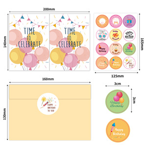 Carte de joyeux anniversaire <span class=keywords><strong>combo</strong></span> set ins enveloppe <span class=keywords><strong>folio</strong></span> bricolage carte d'anniversaire - Product Image 3