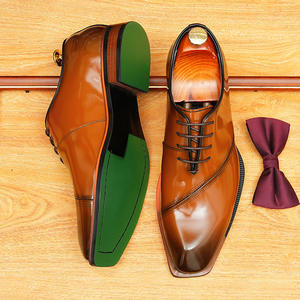 Chaussures en cuir formelles pour hommes, style britannique - cuir véritable - polyvalentes et tendance - chaussures de marié - Product Image 3