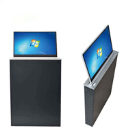 Ascenseur électrique de moniteur d'affichage à cristaux liquides de table de réunion d'ascenseur d'ordinateur de 15.6 pouces pour le système de conférence sans papier