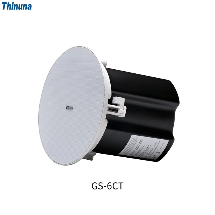 Thinuna GS-6CT 100V 40W 인 천장 스피커 플러시 장착 천장 스피커 세트 PA 시스템 쇼핑 센터 천장 스피커