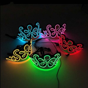 Nouveau serre-tête en plastique <span class=keywords><strong>LED</strong></span> lumineux au néon pour adultes, idéal pour les anniversaires, Halloween, Noël, le Nouvel An chinois et les fêtes de Diwali - Product Image 1