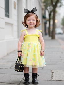 Nuovo Arrivo all'Ingrosso: Ultimo Design Estivo, Grazioso Abito in Pizzo e Poliestere Stile Lolita per Bambine di 7/8 Anni - Product Image 3