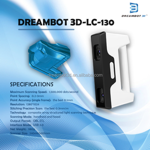 Giá cả phải chăng giá dreambot3d LC-130 đúng màu quét thời gian thực đầu ra ánh sáng trắng cầm tay <span class=keywords><strong>3D</strong></span> máy quét cho ứng dụng phạm vi rộng - Product Image 3