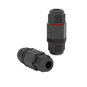 Per M18 piccola presa scatola di giunzione per iniezione 2pin 3pin connettori impermeabili 10A rame a contatto in Nylon fili spina - Product Image 1