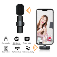 Microphone sans fil lavalier enregistreur micro dispositif pour le tournage de vidéos en direct