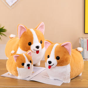 Venta al por mayor <span class=keywords><strong>de</strong></span> peluches: Adorable perro Corgi con bufanda, almohada <span class=keywords><strong>de</strong></span> perro, juguetes <span class=keywords><strong>de</strong></span> peluche personalizados para niños - Product Image 1