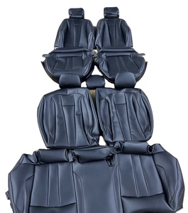 Funda de Asiento de Coche de Cuero Nappa Negro Personalizada para <span class=keywords><strong>Audi</strong></span> A4 - Product Image 1
