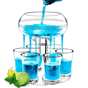 Distributeur de liqueur en acrylique de qualité alimentaire, 6 verres à liqueur, pour Bar, fête - Product Image 2