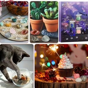 Calendario de Adviento de Navidad con 24 Cajas Sorpresa de Piedras de Cristal, Regalo Navideño para Niños - Product Image 6