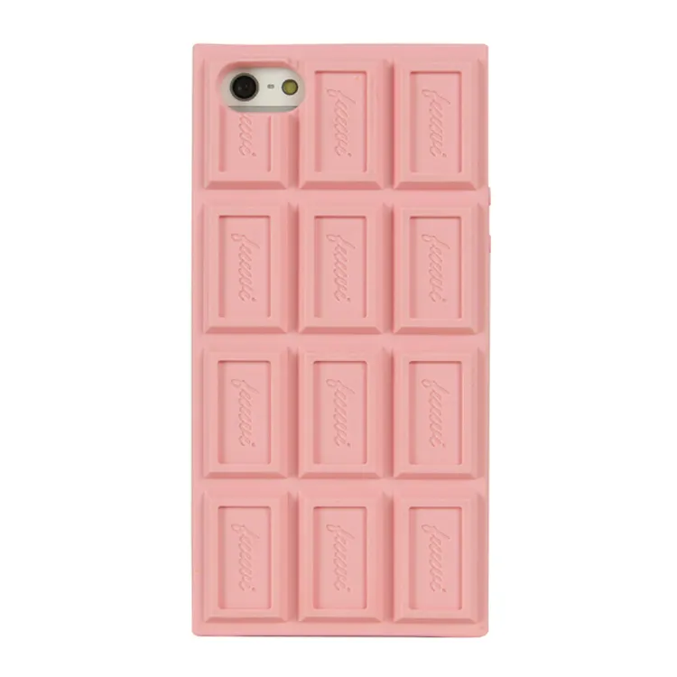 Capa protetora de silicone para iphone 6/5, fabricante de china, design criativo, chocolate, telefone, oem, capa protetora