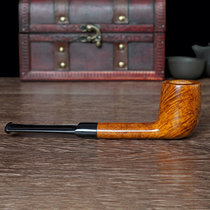 Briarwood Pipe Straight Handle Long Leg Billiards Style 3mm Filter Men's Smoking Accessory - Product Image 3