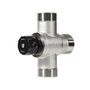 <b>Thermostatic</b> Mixing Valve DN32 DN40 Stainless Steel Solar Powered Wall Mounted Hot Cold Water <b>Control</b> - Product Image 4