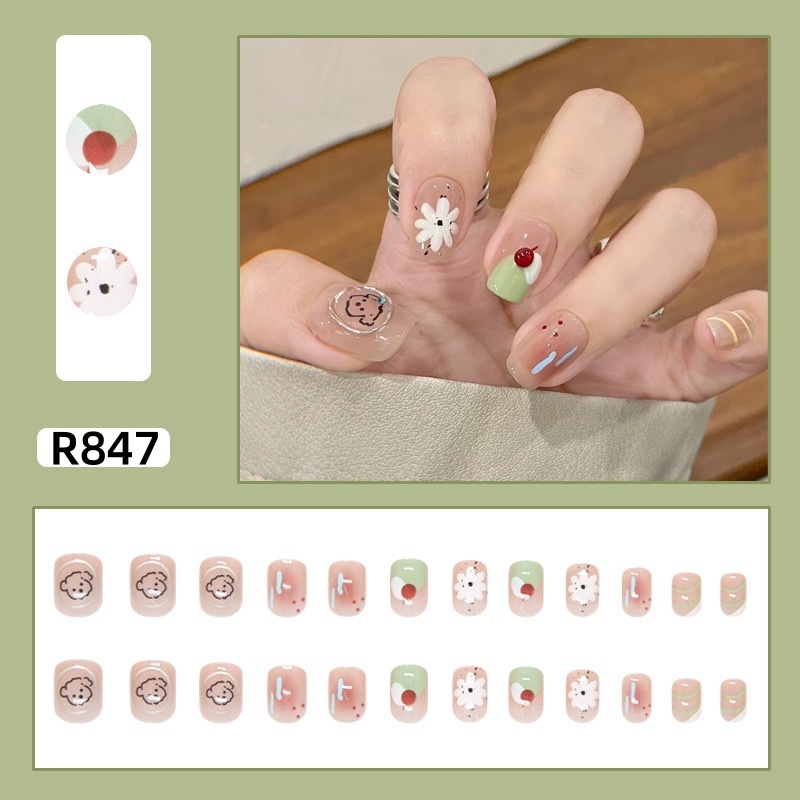 R847 Floral Menta