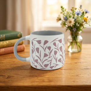 New Design Ceramic Porcelain Milk Mug <b>Large</b> Capacity Floral Pattern Dishwasher & Microwave <b>Safe</b> Factory Direct Sale - Product Image 5