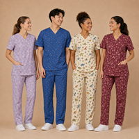 Tenues d'infirmières imprimées amusantes pour les professionnels de la santé, uniformes colorés à motifs personnalisés, uniformes d'hôpital, uniformes de clinique, uniformes d'esthéticiennes