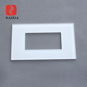 흰색 실크스크린 인쇄 스크래치 방지 커버 렌즈가 있는 실외 화면 보호 IK09 AG 6mm 열 강화 유리 패널 - Product Image 1