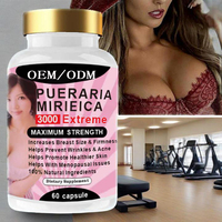 Suplemen Herbal OEM 98% Akar Kudzu dengan Kapsul Lycopene & Vitamin E untuk Pembesaran Payudara Dewasa, Peningkatan, dan Dukungan Imunitas