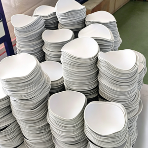 Custom High Precision Printing Mouse Pad Blanks Custom Round Shape <b>Rubber</b> Base Portable Plain White Mousepads with Stitched <b>Edge</b> - Product Image 1