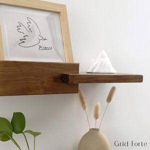 Nordic Style Wooden <b>Wall</b> <b>Shelf</b> Rectangle Multi-purpose <b>Wall</b> <b>Mounted</b> Type 40.6*11.4CM Living Room Bedroom Decoration - Product Image 3