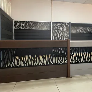 Factory Price Luxury Garden Fence Fireproof Privacy Villa Courtyard Completely Aluminum Alloy Fence Aluminum alloy post