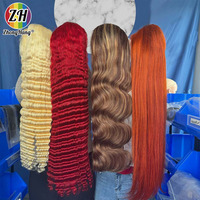Wig Rambut Asli Manusia ZH Wholesale Panjang 40 Inch 100%, Wig Rambut Asli Manusia Lace Front 40 Inch, Wig Rambut Asli Manusia Full Lace Front 40 Inch
