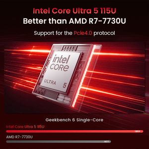 Portátil Premier de 17.3 Pulgadas, Intel Core Ultra 5 115U, 8GB/16GB RAM DDR5, 256GB SSD, Notebook con IA para Oficina, Windows 11, Teclado Retroiluminado, Nuevo - Product Image 2