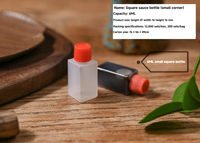 Bouteilles de sauce PE de 30 ml à emporter avec bouchon à vis, étanches, jetables, de qualité alimentaire pour la restauration et les boissons gazeuses (vente en gros)