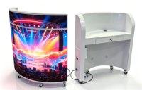 Écran LED GOB P1.86 pour cabine de DJ, festivals de musique, écran couleur pour comptoir d'accueil