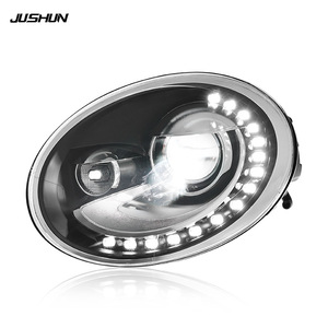 ชุดไฟหน้า LED สำหรับรถโฟล์คสวาเกน บีเทิล ยี่ห้อ Jushun พร้อมเลนส์โปรเจคเตอร์ ความสว่างสูง ไฟ DRL แบบเสียบใช้งานได้ทันที - Product Image 2
