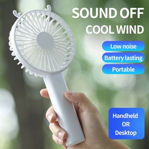 2026 New Arrival Usb Rechargeable Portable Pocket Small Stand <b>Table</b> With Phone Holder Outdoor Hand Held Handheld Mini Fan - Product Image 1