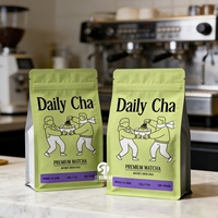 Sachet à fond plat avec fermeture éclair, imprimé numériquement, de qualité alimentaire, pour thé, café, aliments pour bébés, chewing-gum, aliments pour animaux de compagnie, couleur personnalisée