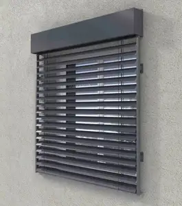 Outdoor wasserdichte breite Aluminium Jalousien für Windows